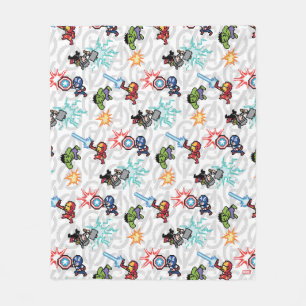 8Bit Avengers Attack Fleece Blanket