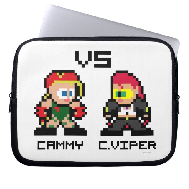 8bit Cammy VS C.Viper Laptop Sleeve (Front)