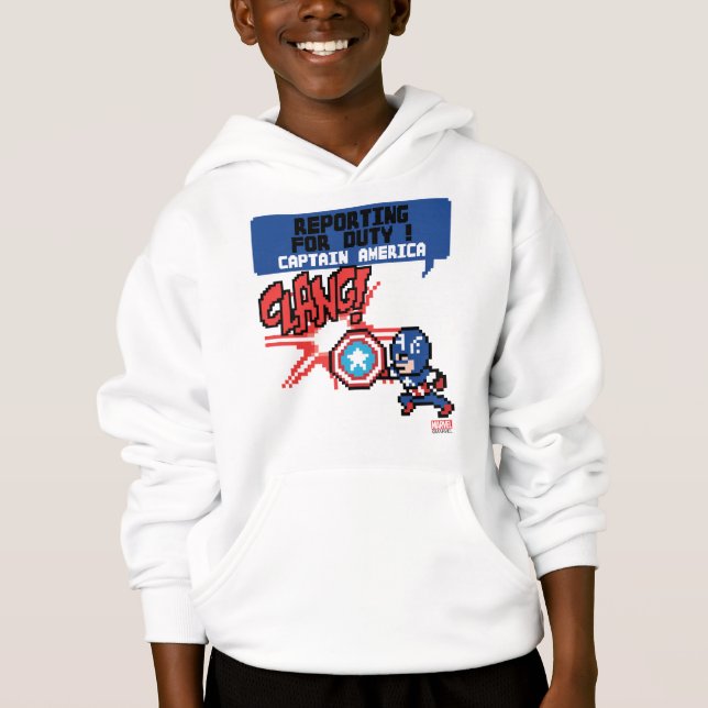 8Bit Captain America Attack - Reporting For Duty! (Front)