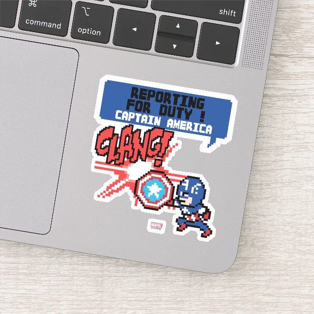 8Bit Captain America Attack - Reporting For Duty! (Detail)
