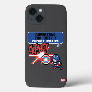 8Bit Captain America Attack - Reporting For Duty! iPhone 13 Case