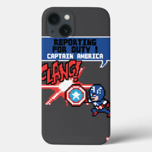 8Bit Captain America Attack - Reporting For Duty! iPhone 13 Case