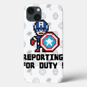 8Bit Captain America - Reporting For Duty! iPhone 13 Case