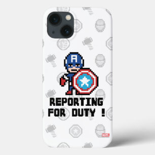 8Bit Captain America - Reporting For Duty! iPhone 13 Case