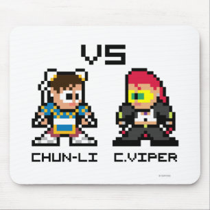 8bit Chun-Li VS C.Viper Mouse Pad