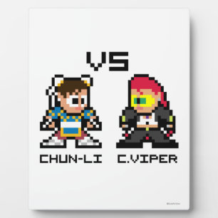 8bit Chun-Li VS C.Viper Plaque