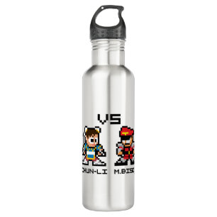 8bit Chun-Li VS M.Bison 710 Ml Water Bottle