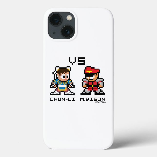 8bit Chun-Li VS M.Bison Case-Mate iPhone Case (Back)