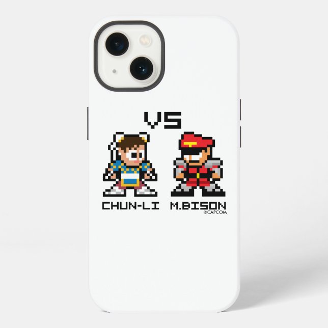 8bit Chun-Li VS M.Bison iPhone Case (Back)