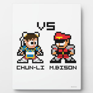 8bit Chun-Li VS M.Bison Plaque