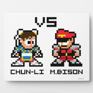8bit Chun-Li VS M.Bison Plaque