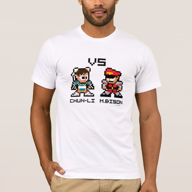 8bit ChunLi VS M.Bison T-Shirt (Front)
