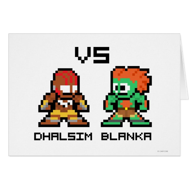 8bit Dhalsim VS Blanka (Front Horizontal)