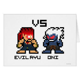 8bit Evil Ryu VS Oni