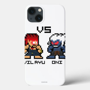 8bit Evil Ryu VS Oni iPhone 13 Case