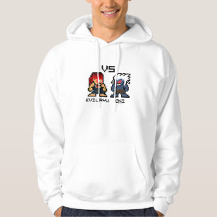 8bit Evil Ryu VS Oni Hoodie