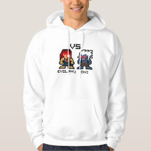 8bit Evil Ryu VS Oni Hoodie