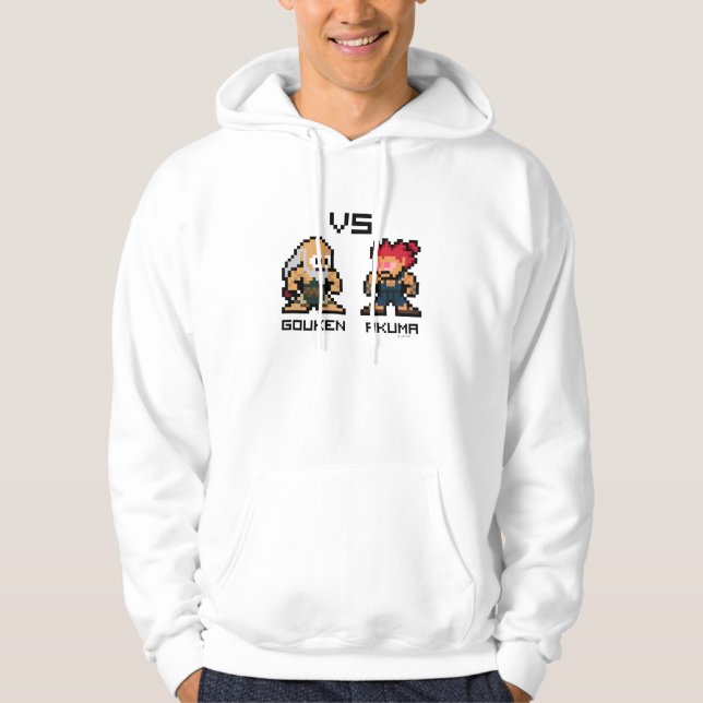 8bit Gouken VS Akuma Hoodie (Front)