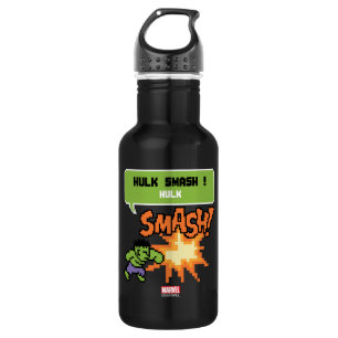 8Bit Hulk Attack - Hulk Smash! 532 Ml Water Bottle
