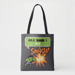 8Bit Hulk Attack - Hulk Smash! Tote Bag