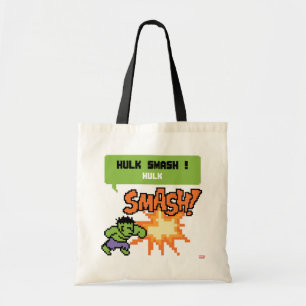 8Bit Hulk Attack - Hulk Smash! Tote Bag