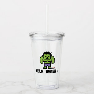 8Bit Hulk - Hulk Smash! Acrylic Tumbler