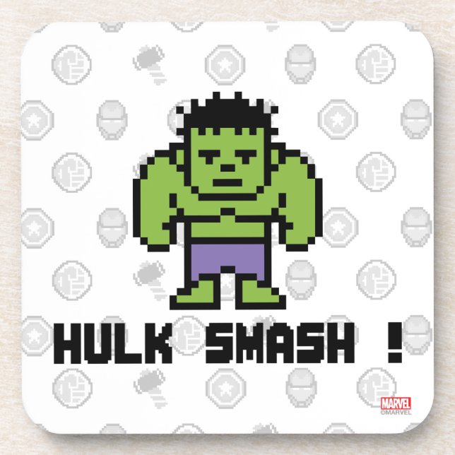 8Bit Hulk - Hulk Smash! Coaster (Front)