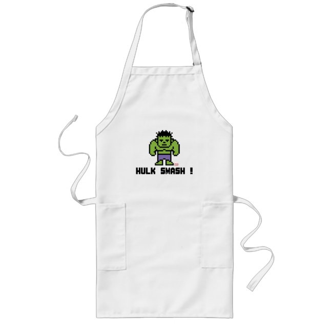 8Bit Hulk - Hulk Smash! Long Apron (Front)
