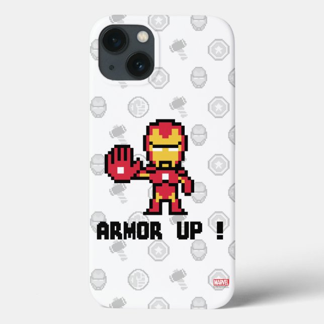 8Bit Iron Man - Armor Up! Case-Mate iPhone Case (Back)