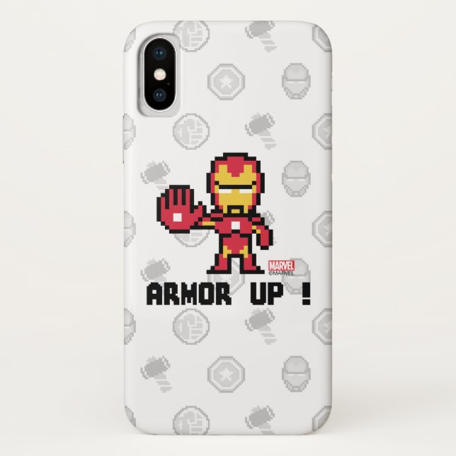 8Bit Iron Man - Armour Up! Case-Mate iPhone Case (Back)