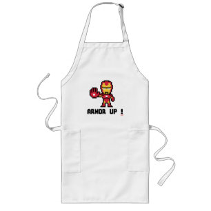 8Bit Iron Man - Armour Up! Long Apron