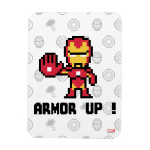 8Bit Iron Man - Armour Up! Magnet
