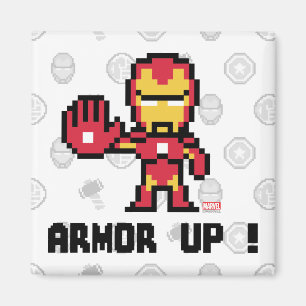 8Bit Iron Man - Armour Up! Magnet
