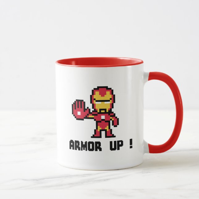 8Bit Iron Man - Armour Up! Mug (Right)