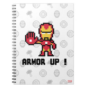 8Bit Iron Man - Armour Up! Notebook
