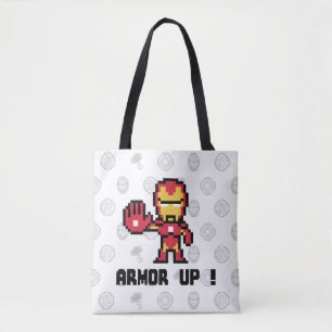8Bit Iron Man - Armour Up! Tote Bag