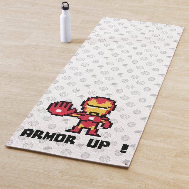 8Bit Iron Man - Armour Up! Yoga Mat (In Situ)
