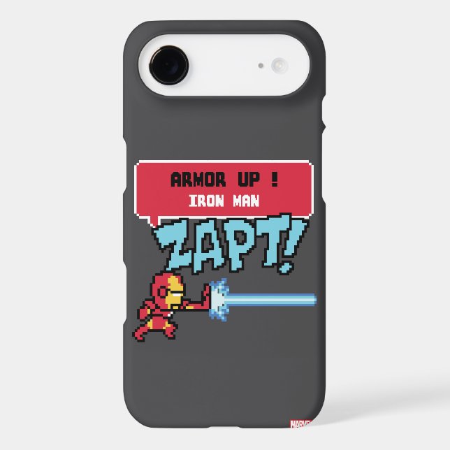 8Bit Iron Man Attack - Armour Up! Case-Mate Samsung Galaxy Case (Back)