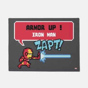 8Bit Iron Man Attack - Armour Up! Doormat
