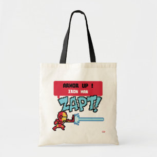 8Bit Iron Man Attack - Armour Up! Tote Bag