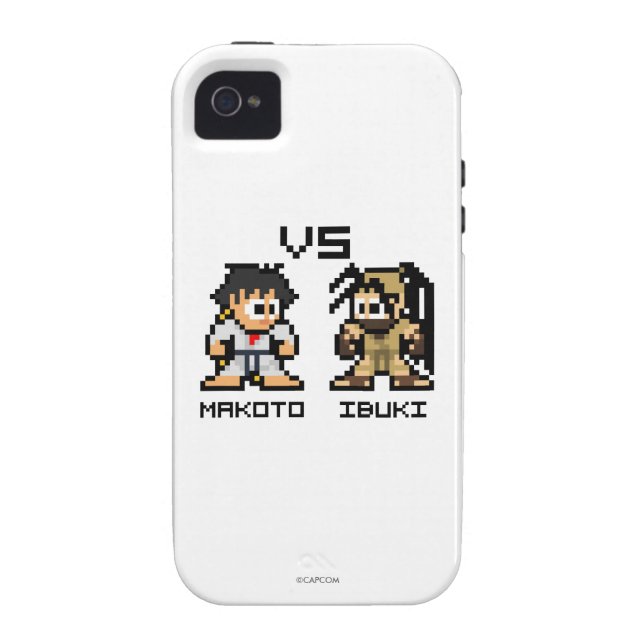 8bit Makoto VS Ibuki Case-Mate iPhone Case (Back)
