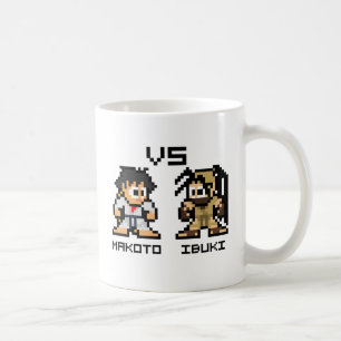 8bit Makoto VS Ibuki Coffee Mug