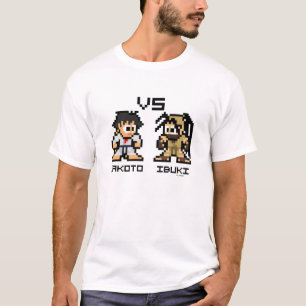 8bit Makoto VS Ibuki T-Shirt