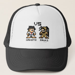8bit Makoto VS Ibuki Trucker Hat