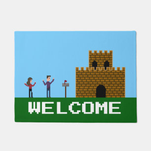 8Bit Pixel Gamer Welcome Home Doormat