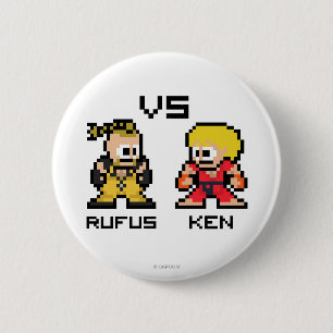 8bit Rufus VS Ken 2 Inch Round Button