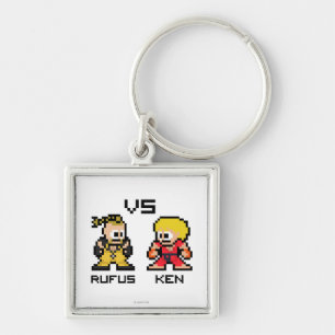 8bit Rufus VS Ken Keychain