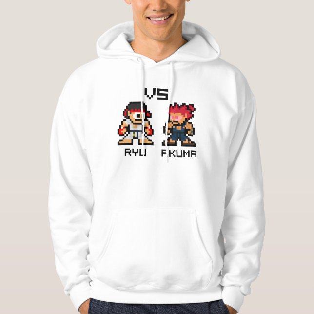 8bit Ryu VS Akuma Hoodie (Front)