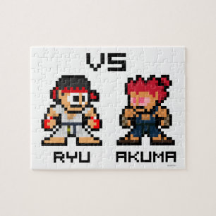 8bit Ryu VS Akuma Jigsaw Puzzle