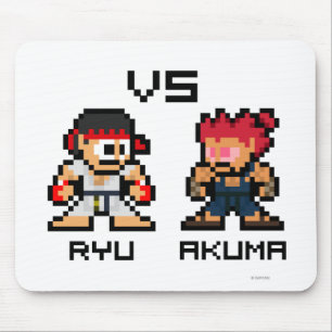 8bit Ryu VS Akuma Mouse Pad